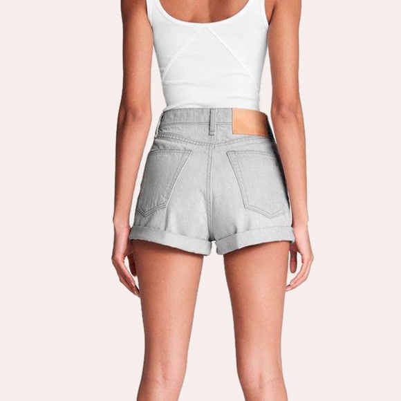 Rag & Bone Maya High-Rise Shorty Short - Anchor - Picture 12 of 12